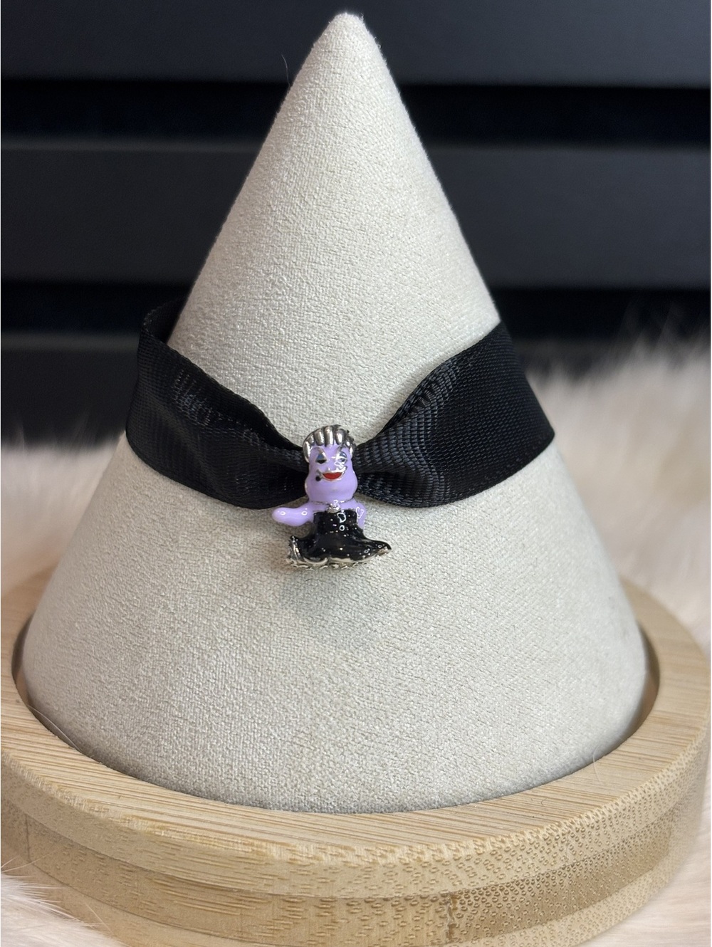 Pandora Purple and Black Enamel Ursula Charm